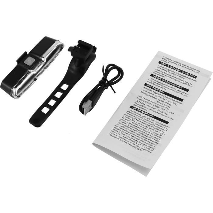 Duokon Feu Arrière Vélo Charge USB LED Feu Arrière Feu Arrière étanche Rouge Pour VTT Vélo VTT