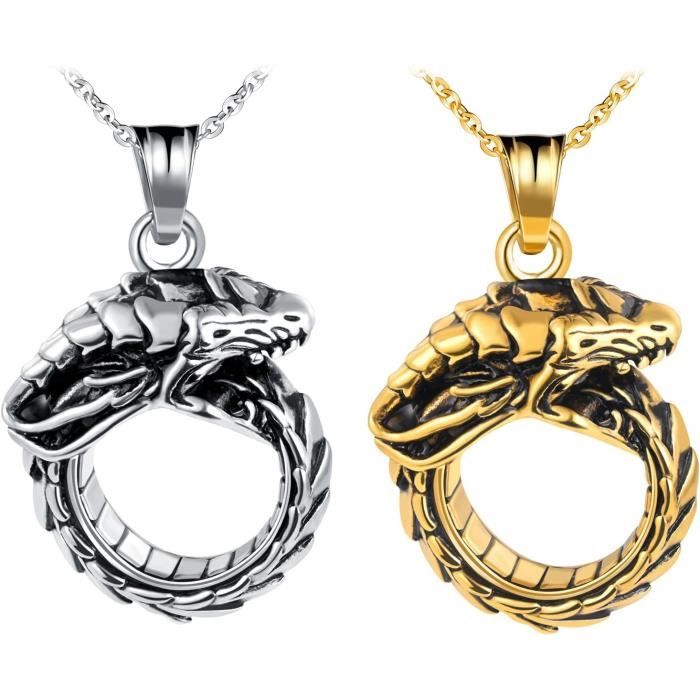 HXWZB Chaîne serpent en argent sterling 925 avec pendentif serpent, Collier Pendentif en forme de serpent, Argent sterling Zircone cubique Sly, Zircone cubique HXWZB Chaîne serpent en argent sterling 925 avec pendentif serpent, Collier Pendentif en forme de serpent, Argent sterling Zircone cubique Sly, Zircone cubique