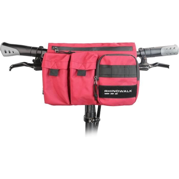 Sacoche De Guidon Vélo Léger Et Imperméable - Pour VTT, Vélo De Route, Moto - Grand Capacité, Compartiments Multiples
