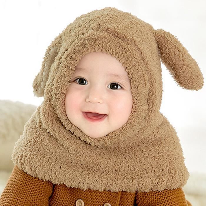 Bebe Dessin Anime Longue Oreille En Peluche Garcon Fille Enfants Beau Chapeau Doux A Capuche Bavoir Une Tarte Ru93 Achat Vente Bavoir Cdiscount