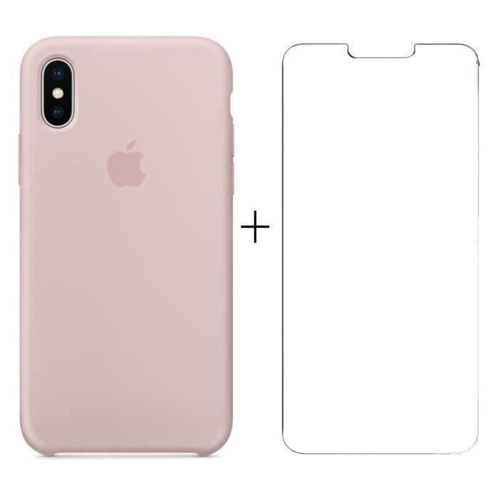 Apple Coque en silicone iPhone X/Xs (5.8'') avec coque airpods Bleu