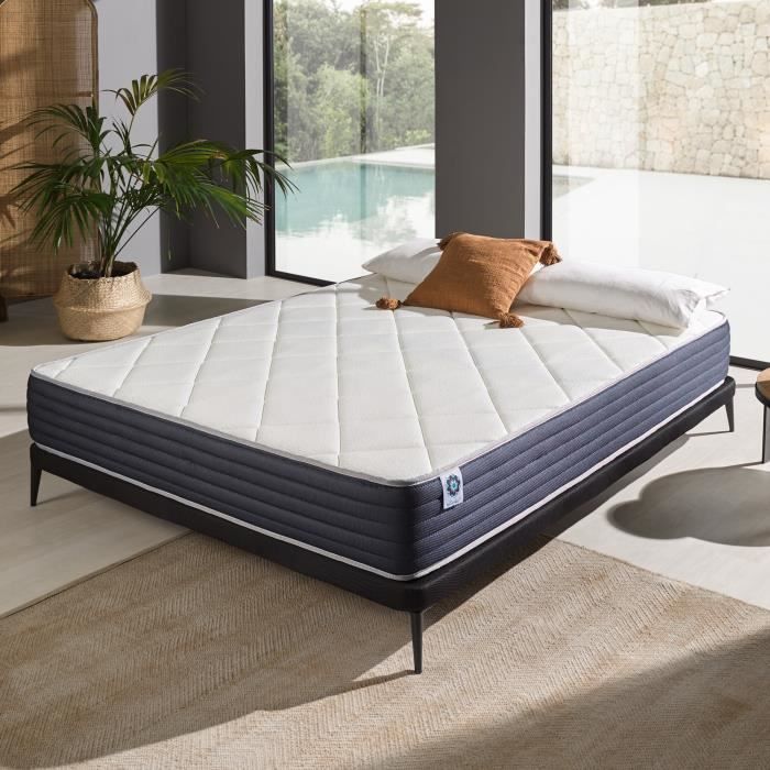 Matelas Royalvisco 180x0 Cm Mousse A Memoire De Forme Systeme Multicouche Soutien Ergonomique Haute Durabilite Cdiscount Maison