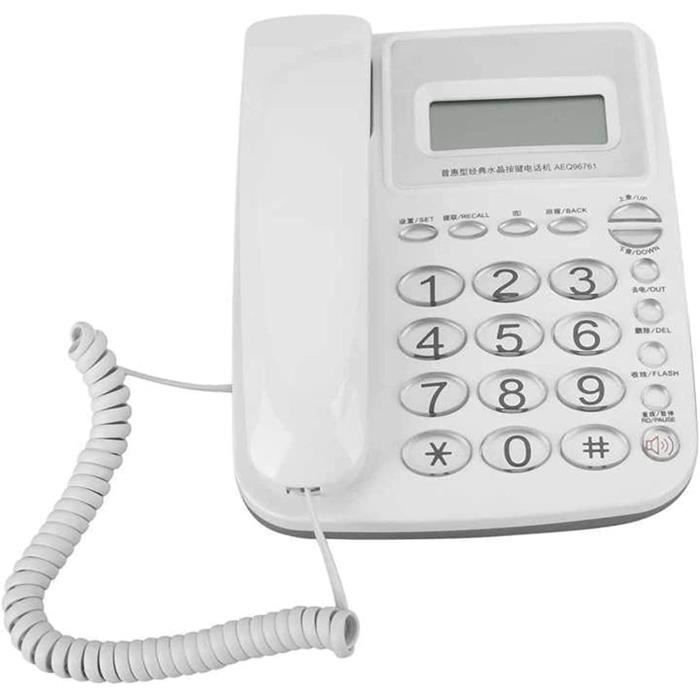 Téléphone Fixe Fixe Téléphone De Bureau À Domicile Téléphone De Bureau