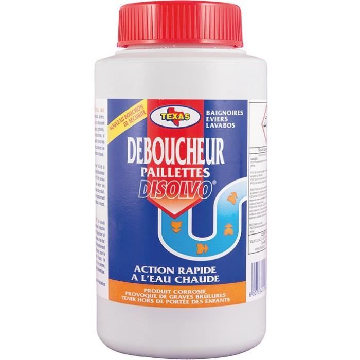 Déboucheur canalisation en poudre Exothermique - Flacon 500ml avec