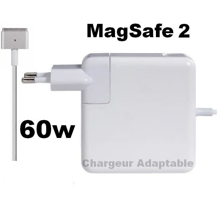 CHARGEUR Adaptable Apple Macbook Air Batterie Compatible - Magsafe 2 - 60W  - Cdiscount Informatique