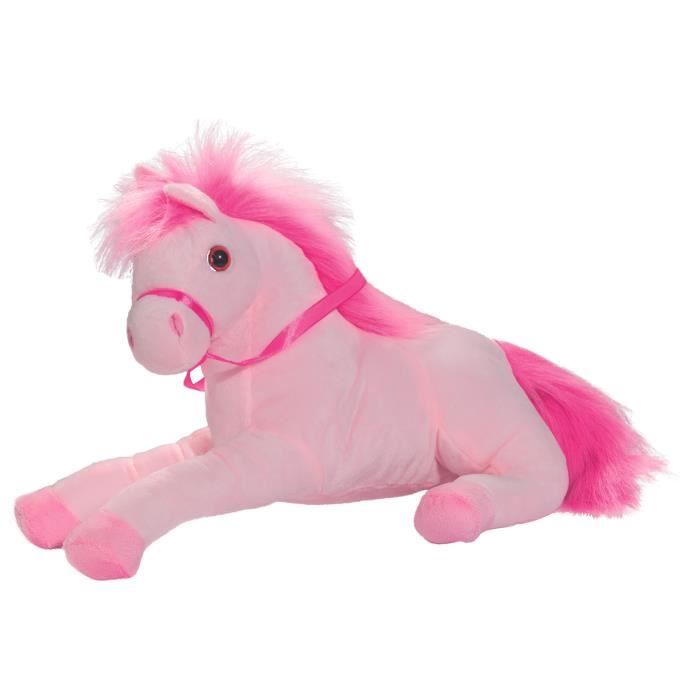 PELUCHE CHEVAL ROSE - Cdiscount Jeux - Jouets