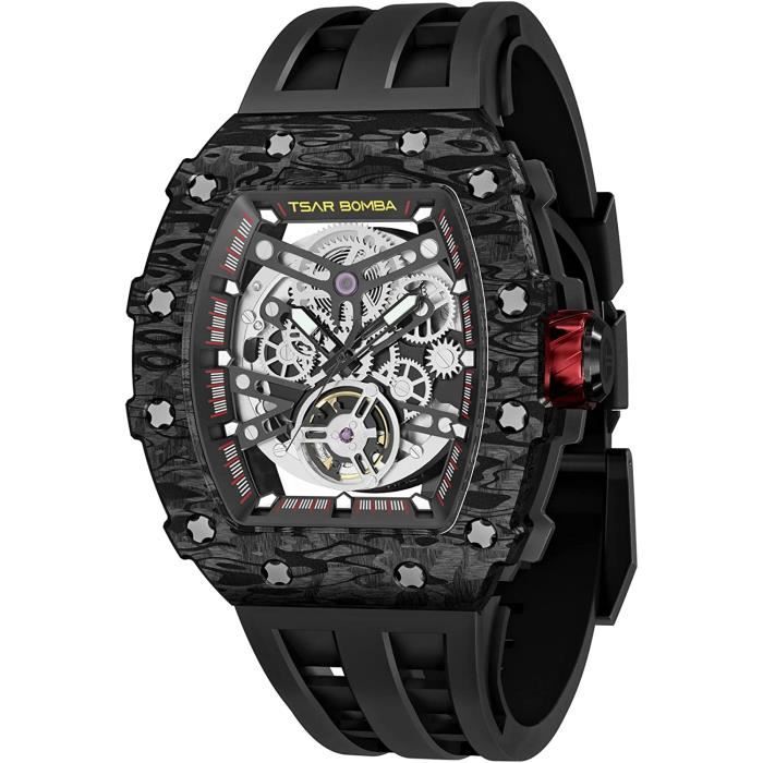 Montre rectangulaire sales automatique