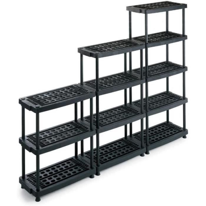 Organisateur modulaire 2 étagères pour intérieur d'armoires et de meub
