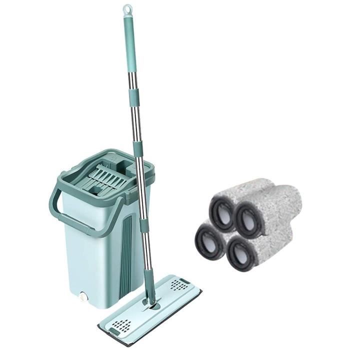 Balai Vaporisateur, Microfibre, Réservoir 700 Ml, 3 Tampons, Jaune, Grand Usage SERPILLERE - Maison