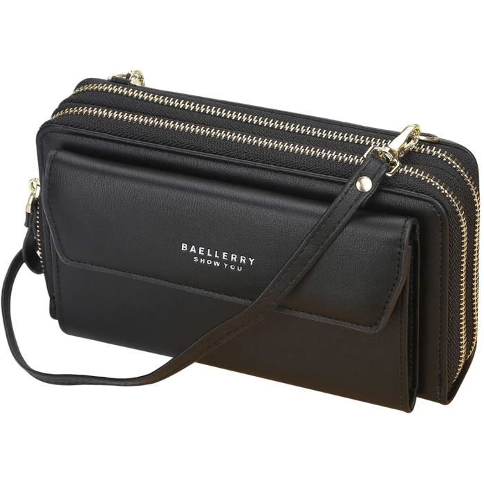 Sacs Bandouliere Femme Pochette Telephone Portable Sac a Bandouliere pour Telephone avec Porte Cartes et 2 Fermeture Eclair F 165 Cdiscount Bagagerie Maroquinerie