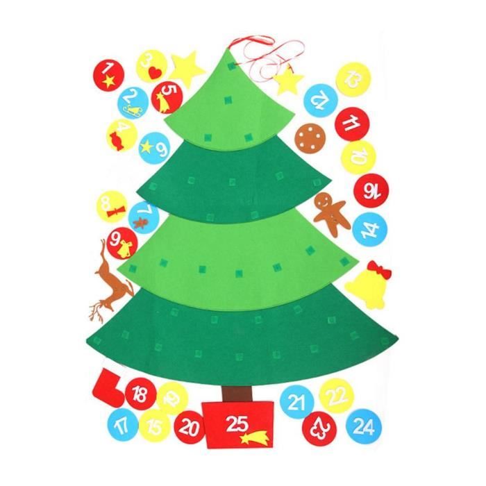 Kit De Sapin De Noël Fixé Au Mur En Bois Échelle De Branche Murale DIY Ornements Suspendus Décoration De Noël Avec 4M Led Guirlande Lumineuse Lampe Pour Salon Porte Murale Chambre D'Enfant