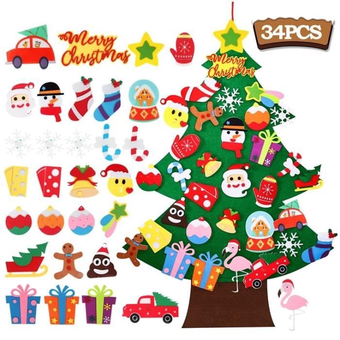 4 Crochets Métal Chaussettes De Noël - Motifs Elan, Sapin, Flocon Et Bonhomme De Neige - Déco Cheminée