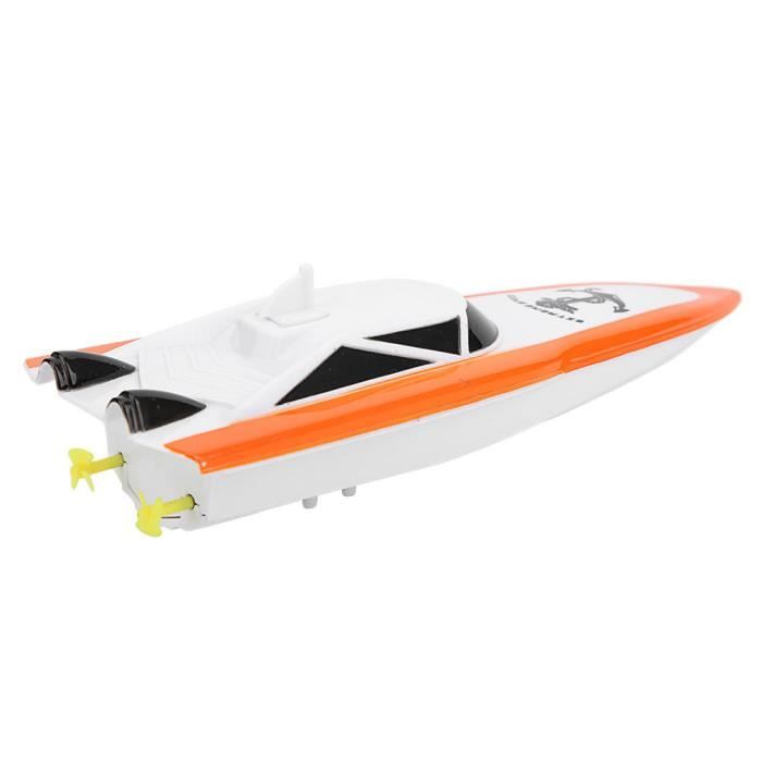 TAM Bateau RC 4 canaux Bateau RC 2.4G (Rouge) Mini Bateau RC électrique Avec Télécommande