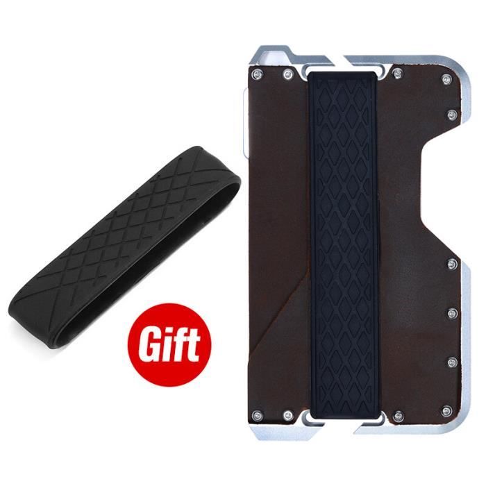 Porte Chéquier Long Cuir Super Maman - Portefeuille Noir Motif Cœur - Cadeau Fête Des Mères
