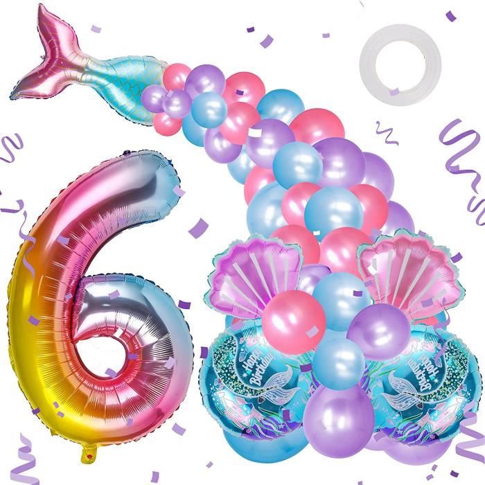100pcs Sirène Décorations de Fête Papier Confettis bébé garçons filles célébrer