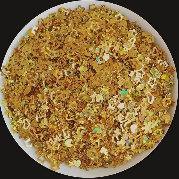 Boîte De 12 Grilles De Paillettes Pour Ongles,autocollants 3D Pour Nail