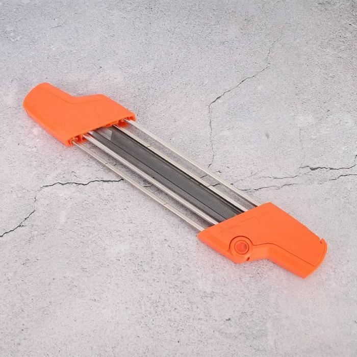 Lime Pour Affûteuse De Chaîne De Tronçonneuse - Marque Schüll, Support D'affûtage Inclus