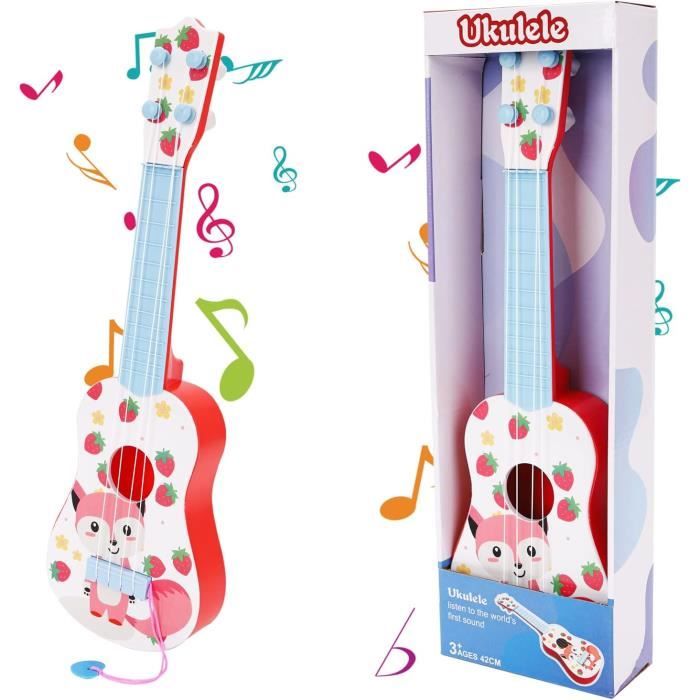 HEALLILY Ukulélé Bois Guitare Hawaïenne Petite Guitare Mini Guitare Ténor Instrument de Musique Ukulélé pour Enfants Débutants
