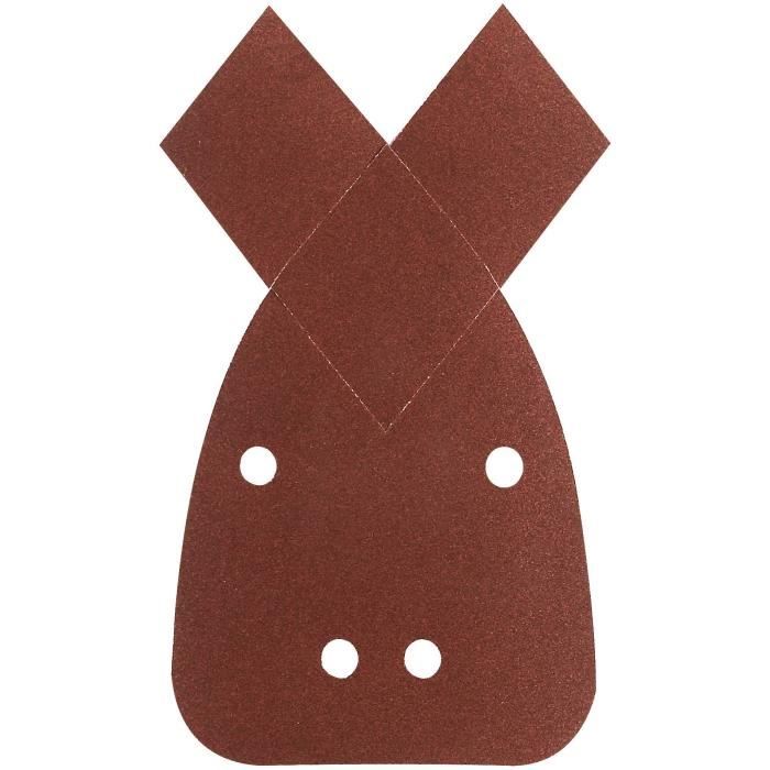 set de feuilles abrasives 95x135 mm RW 4 trous velcro 5 pièces - vue 2