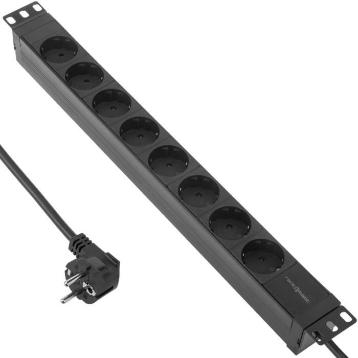 CableMarkt - Bloc multiprise pour rack 19