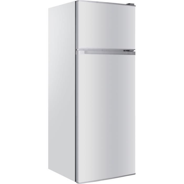 CALIFORNIA réfrigérateur 2 portes congélateur en haut 206 litres (166+40) argent