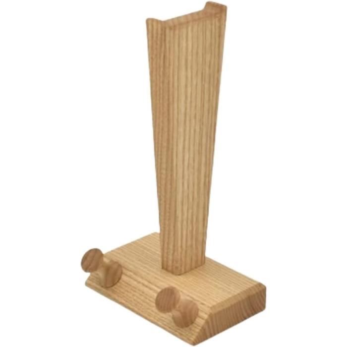 Support Casque Support De Casque En Bois Massif Avec Support De Casque