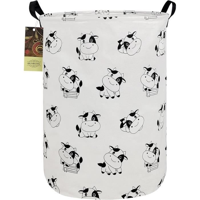Grand Panier à Linge Licorne Arc-en-Ciel 36L - Repliable Pour Chambre Enfant Fille, Rangement Jouets