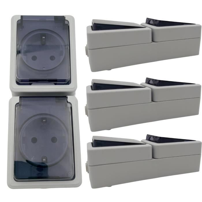 Lot De 5 Prises Encastrées ABL Sursum 1804010 - 2 Pôles Sans Terre, 16A 250V, Neuf Sous Emballage