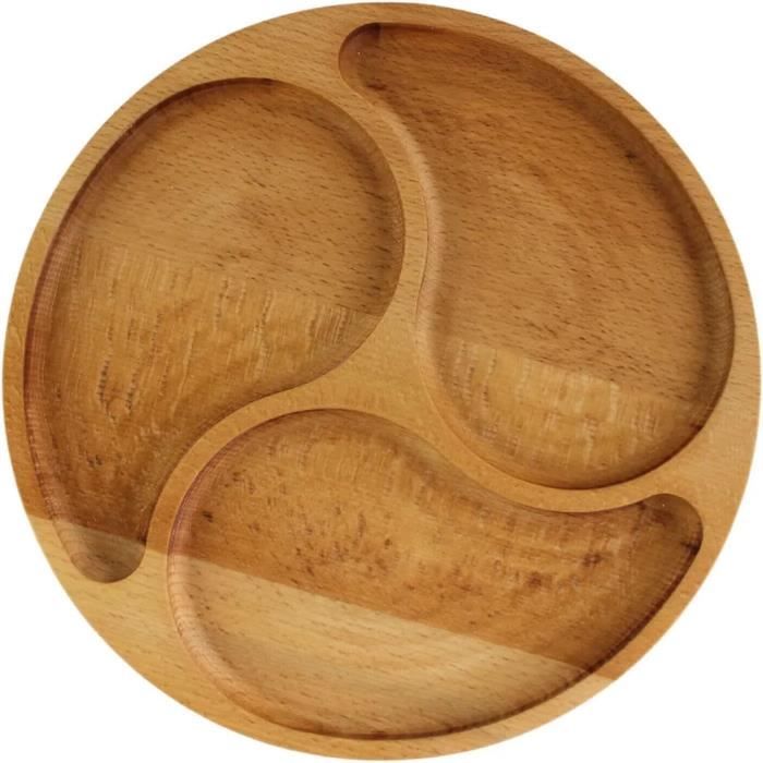 PLATEAU DE SERVICE rond en bois de manguier design EUR 95,88 - FR