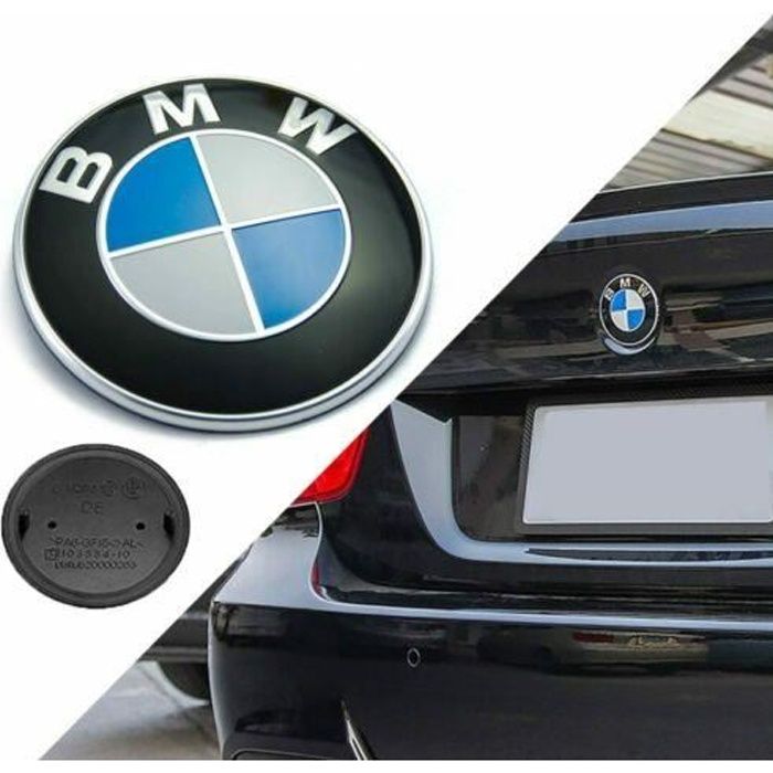 Logo BMW 74mm COFFRE Emblème E46 E90 E60 INSIGNE BADGE EMBLEME