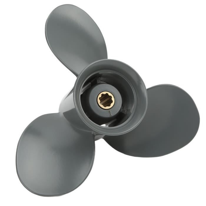 Hélice Moteur Hors-bord Candeon 7 1/4x5-A - Aluminium 3 Pales - Pour 2 Temps 2-2.5HP