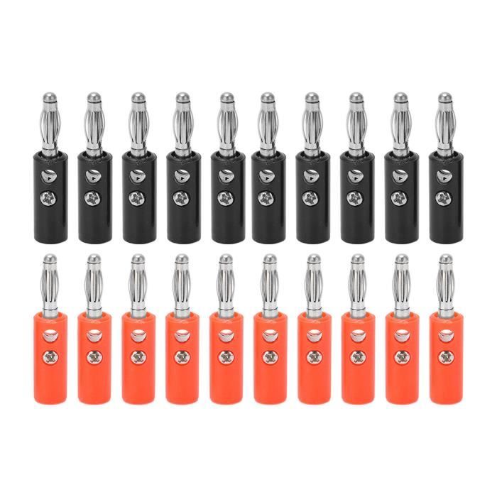 Garosa connecteur de haut-parleur banane 20pcs fiche de câble de haut