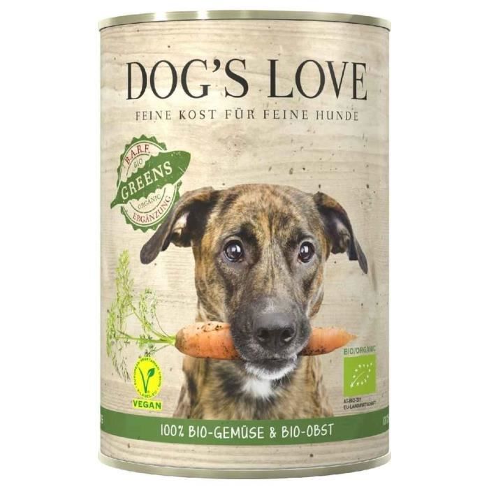 Patee 100 Legumes Bio Greens Pour Chiens Dog S Love 400g