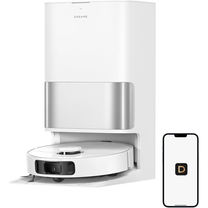 Aspirateur Robot Laveur - DREAME D30 Ultra White - Autonomie longue - 25 000 Pa - Navigation LiDAR - Station auto