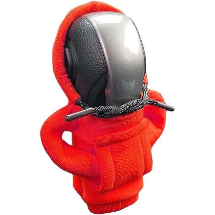 2 Housses Pommeau De Vitesse En Tissu Sweat - Accessoire Auto Déco & Protection - Cadeau Passionnés Voiture