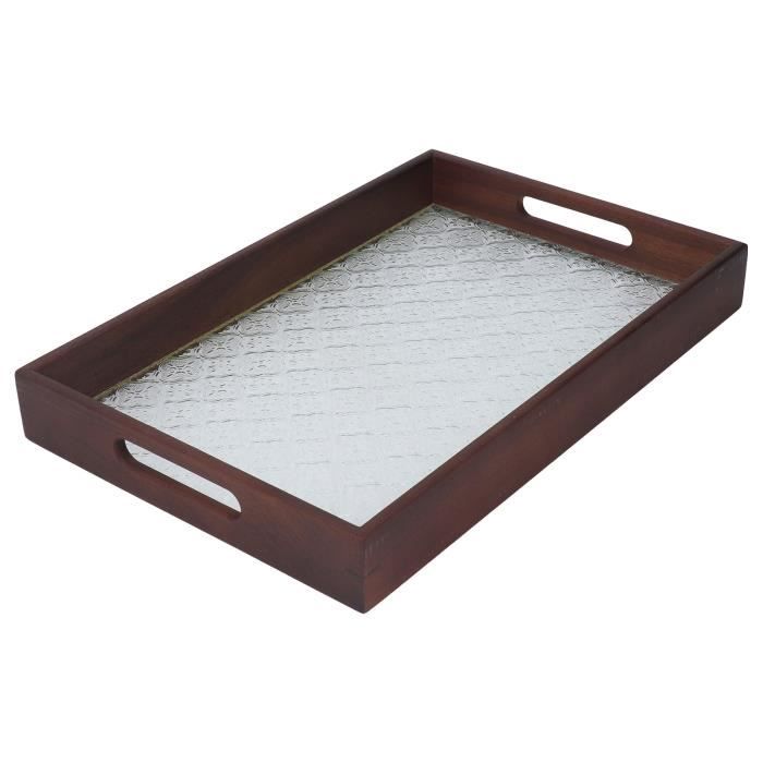 Lot De 2 Plateaux Vintage Platex Avec Poignées - Motif Abeilles