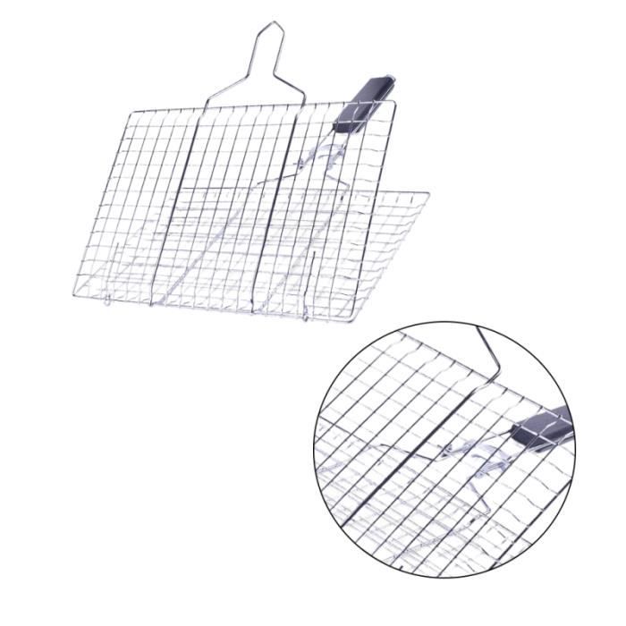 Grille Barbecue Acier Inoxydable 304 Anti-adhésive 26.7x24cm – Cuisson Parfaite