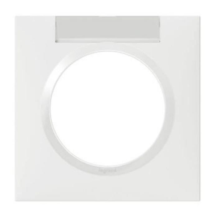 Niko Pure plaque de recouvrement double aluminium gris acier
