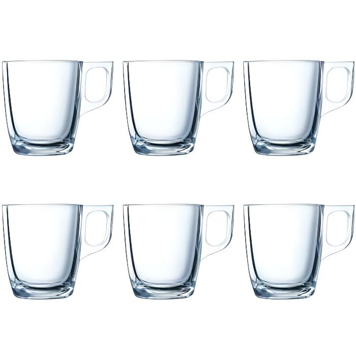 Lot De 3 Tasses Luminarc Rouges - Occasion En Bon état, Idéal Pour Le Café Quotidien