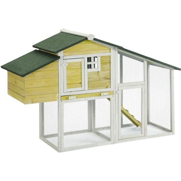 Meilleurs prix pour Rosalie Jaune - Enclos poulailler 2 poules