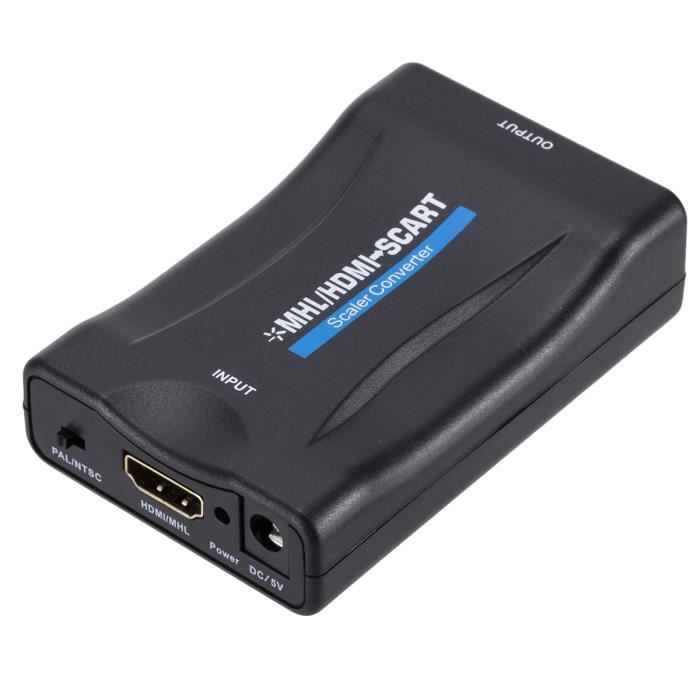 Convertisseur HDMI Vers Péritel – Adaptateur Audio/vidéo Avec Câbles, Support PAL/NTSC – Pour TV Anciennes, Lecteurs Blu-ray, PS3
