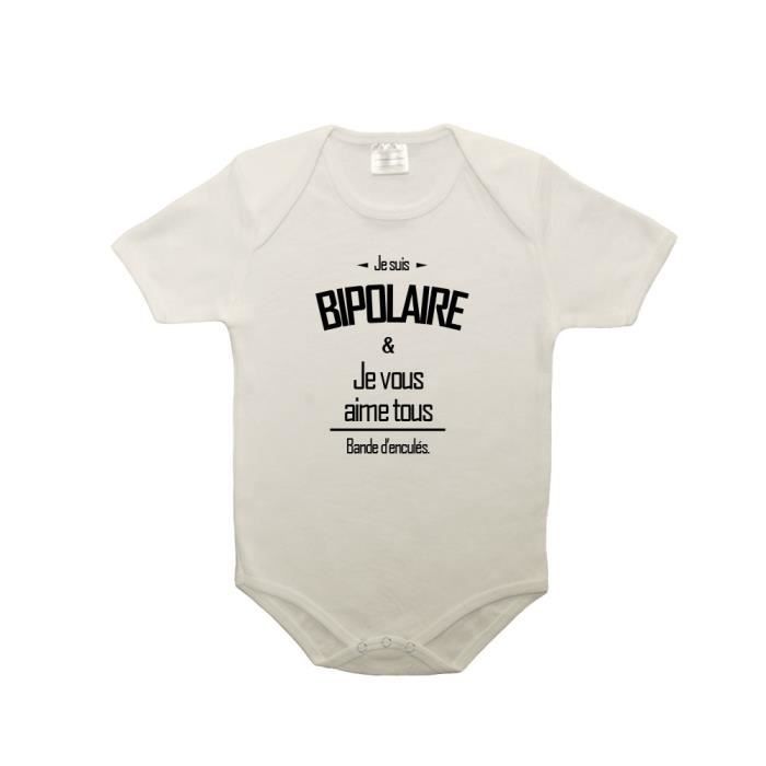 Body Bebe 100 Coton Je Suis Bipolaire Rose 0 3 Mois Rose Cdiscount Pret A Porter
