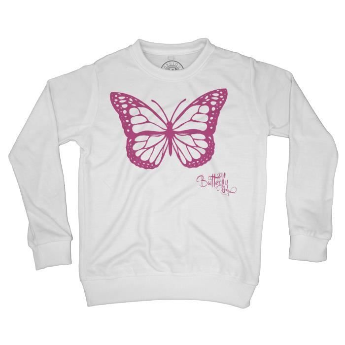 Sweat Shirt Enfant Papillon Rose Dessin Butterfly Blanc Blanc Cdiscount Pret A Porter Sweat Shirt Enfant Papillon Rose Dessin Butterfly Blanc Blanc Cdiscount Pret A Porter
