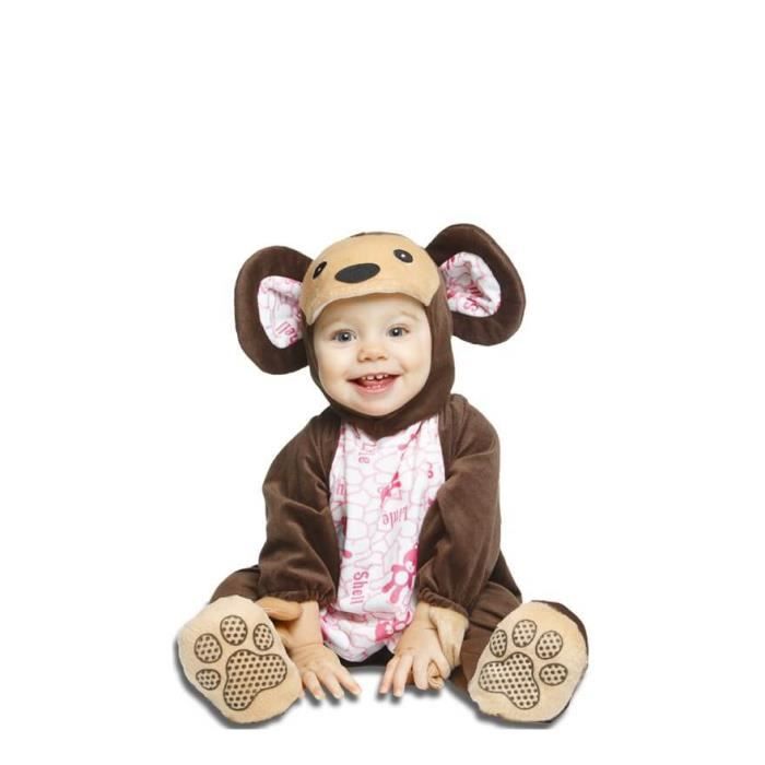 Déguisement Bébé Ours Vertbaudet – Fausse Fourrure Douce, Capuche Avec Visage Brodé, Scratch Devant – Taille Unique 18 Mois-3 Ans