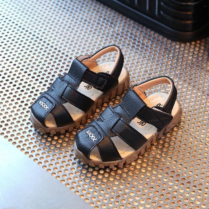 Enfants Chaussures Sandales Bebe Garcon Jeunes filles Chaussures de plage Noir Cdiscount Chaussures