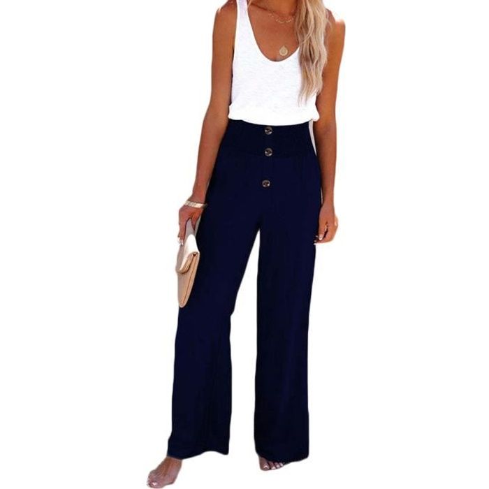 Pantalon taille haute été sales