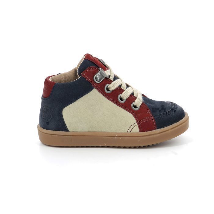 ASTER Baskets hautes - ASTER - Woucity - Cuir - Marine - Garçon