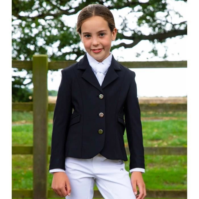 Veste de concours quitation fille Premier Equine Hagen black