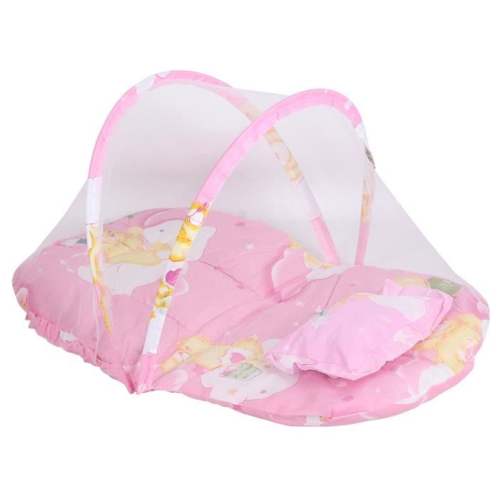 Moustiquaire Lit Bébé Pliante Oyolan Verte 110x65x60cm - Protection Anti-Moustiques Portable