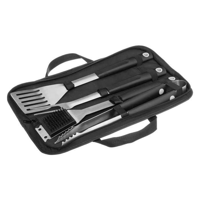 Neka - Kit 4 Ustensiles de barbecue avec rangement -